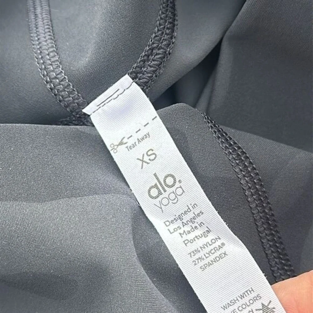 Alo Yoga Vapor Camouflage High Waist Biker Shorts In Black‎ Size XS NWT - Picture 7 of 7